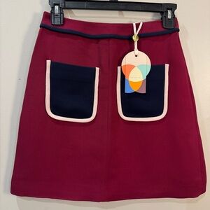 Ted Baker London Women’s Burgundy A-Line Skirt, US size 2